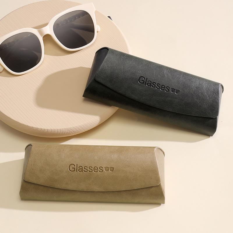 メガネケース 男性用 女性用 近視眼鏡 サングラス 収納ケース PUレザー ソフト裏地 大きめサイズ クラ..