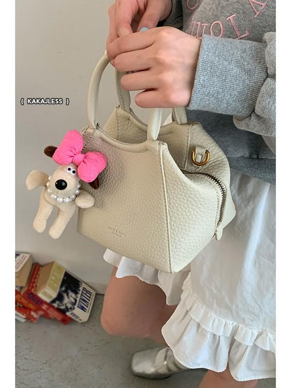 ハンドバッグ レディース バケットバッグ ライチ模様 フェイクレザー ピンク 通勤 斜めがけ