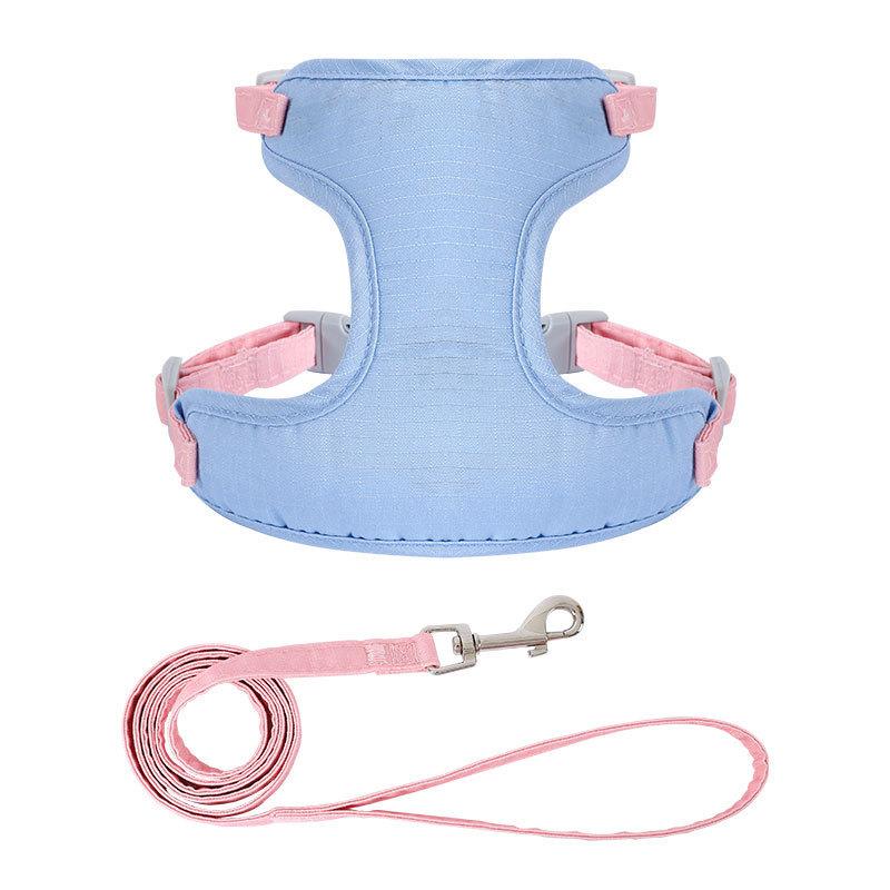 猫 ハーネス 猫用 XSサイズ 散歩 胴輪 ベスト 抜けにくい 青色 黄色 緑色 茶色 ポリエステル