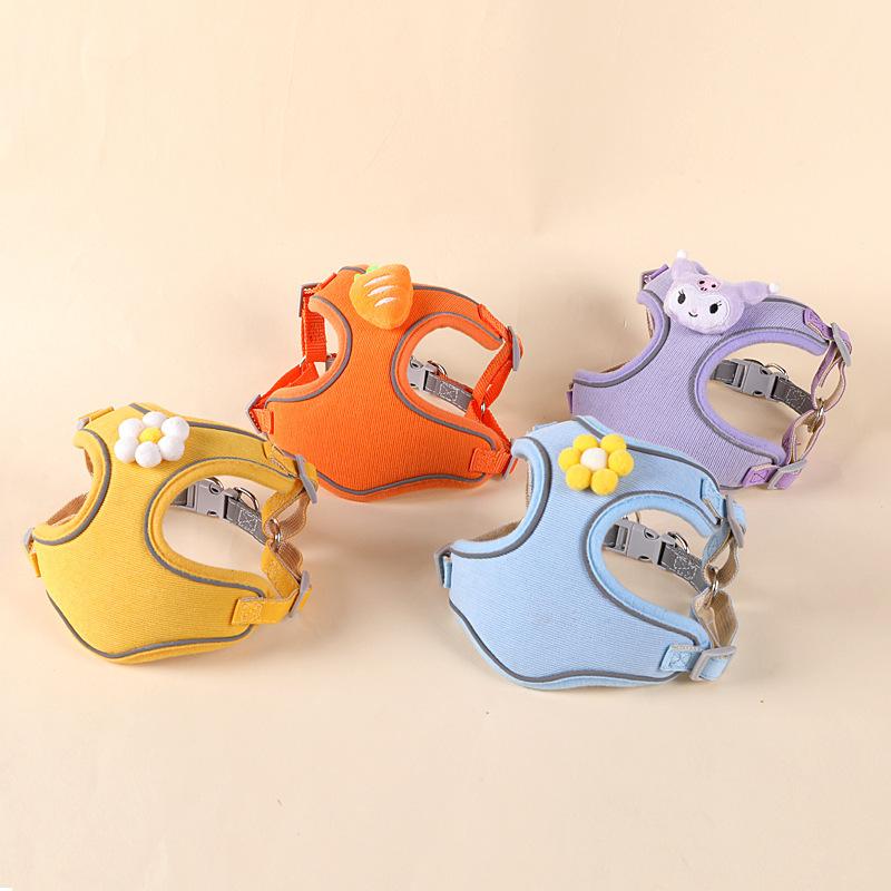 ・製品カテゴリ: 胸带・伸縮性: 有・色: 黄色布丁狗+牽引紐, 黄色太陽花+牽引紐, 火焰橘胡蘿蔔+牽引紐, 火焰太陽花+牽引紐, 浅藍玉桂狗+牽引紐, 浅藍太陽花+牽引紐, 丁香紫庫洛米+牽引紐, 丁香紫太陽花+牽引紐, 黄色布丁狗（単胸背）, 黄色太陽花（単胸背）, 火焰橘胡蘿蔔（単胸背）, 火焰太陽花（単胸背）, 浅藍玉桂狗（単胸背）, 浅藍太陽花（単胸背）, 丁香紫庫洛米（単胸背）, 丁香紫太陽花（単胸背）・サイズ: XXXS, XXS, XS, S, M・対象: 猫・種類: ペットチェーン、首輪、ロープ