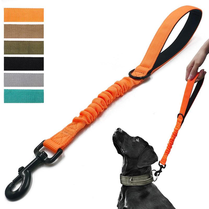 犬 リード 中型犬 大型犬 伸縮リード 牽引ロープ ナイロン製 散歩用 反射素材 ショック吸収 伸縮 調整可能 ブラック レッド ブルー パープル オレンジ
