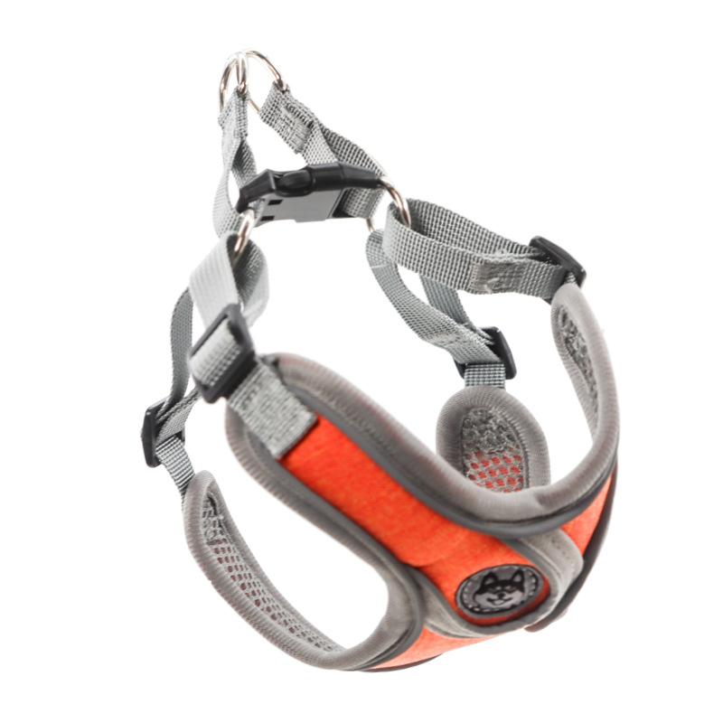 犬用ハーネス リード ペット用品 犬用胴輪 ベストタイプ X型 反射素材 ポリエステル 伸縮リード 散歩用..