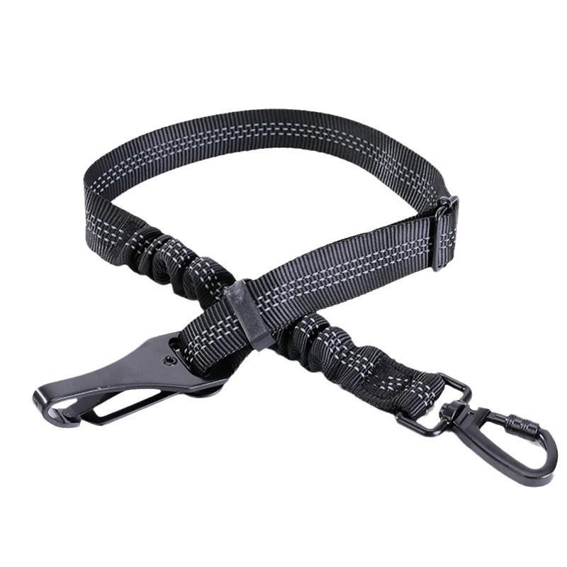 犬用 伸縮リード 車載用リード 牽引ロープ 調節可能 反射素材 弾力性 セーフティーリード ペット用品 ポリエステル製(x2)