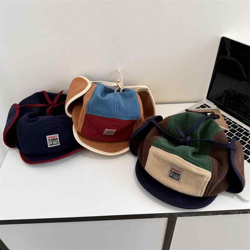 帽子 秋冬 飞行帽 イヤーマフ付き パイロットキャップ 防寒 あったか 紺色 青色系 緑色系 アウトドア ..