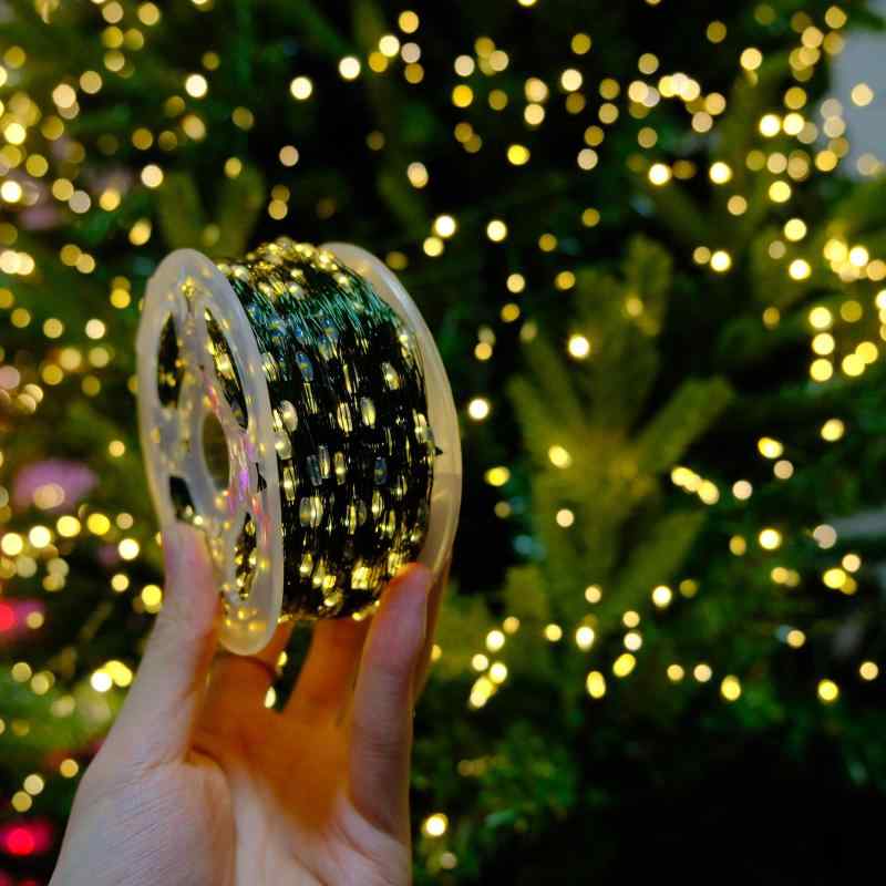 クリスマス イルミネーションライト LED ストリングライト 銅線 暖白 カラー リモコン付き ガーデンライト フェアリーライト