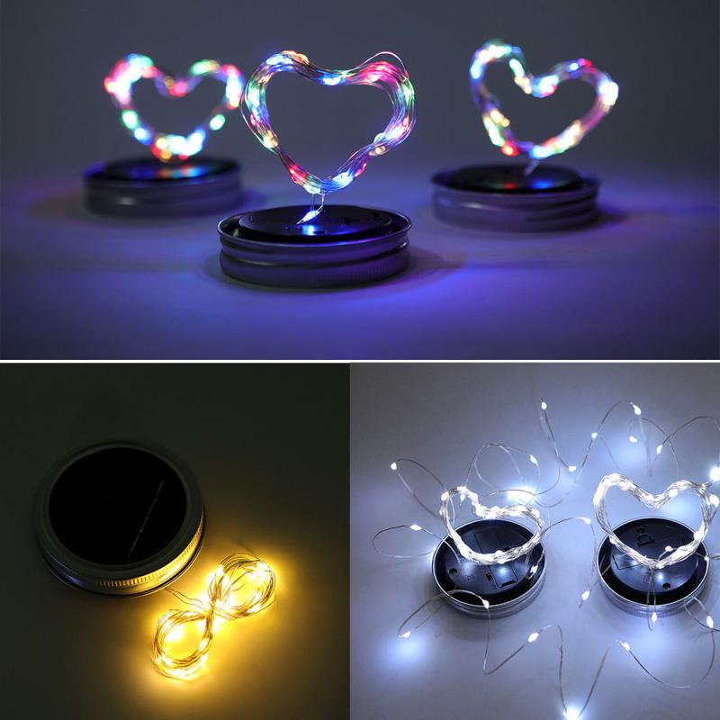 ガーデンライト LED ソーラーライト メイソンジャー 瓶 蓋 クリスマス ハロウィン パーティー 銅線 防水 暖色 ホワイト イルミネーション