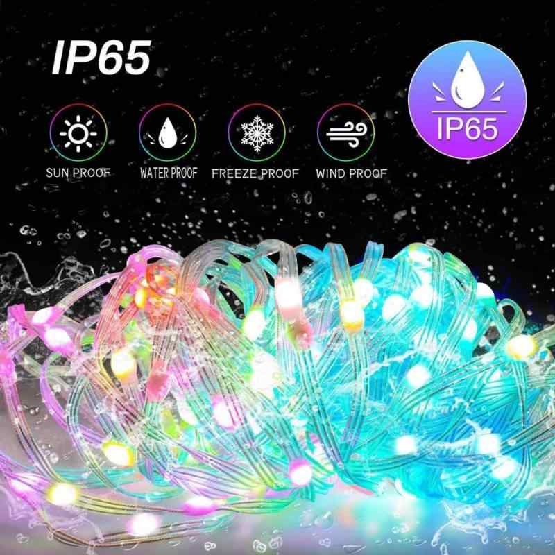 LED ライト イルミネーションライト USB 電飾 ストリングライト 銅線 防水 リモコン付き キャンプ イベント パーティー 結婚式 クリスマス ハロウィン