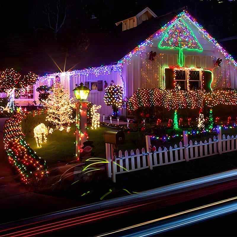 ガーデンライト LED イルミネーションライト 太陽光充電式 クリスマス デコレーション 防水IP65 庭 満天星 パープル ホワイト ブルー グリーン カラフル