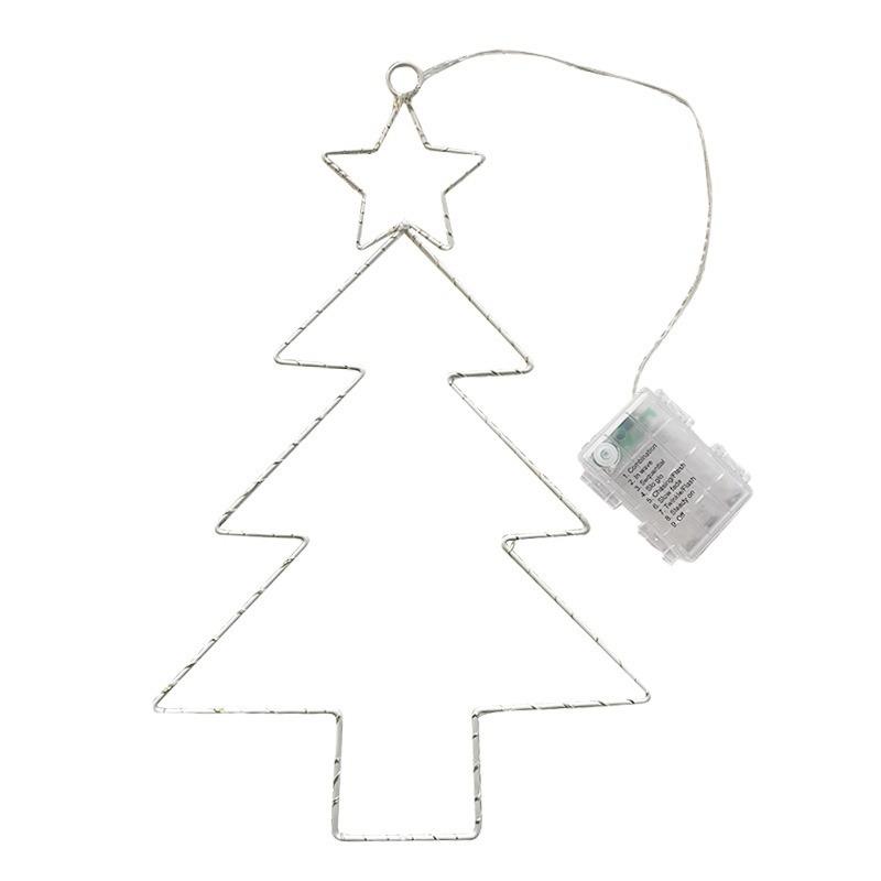 クリスマス イルミネーション ライト 壁掛け 装飾 電池式 アイアン アート カラー調整可能(x10)