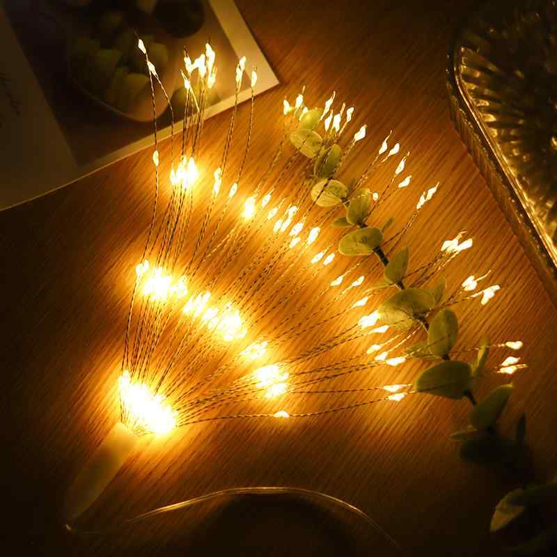 LED イルミネーション ライト リモコン付き 銅線 花火 クリスマス 結婚式 庭 店舗 窓 雰囲気 装飾 電飾