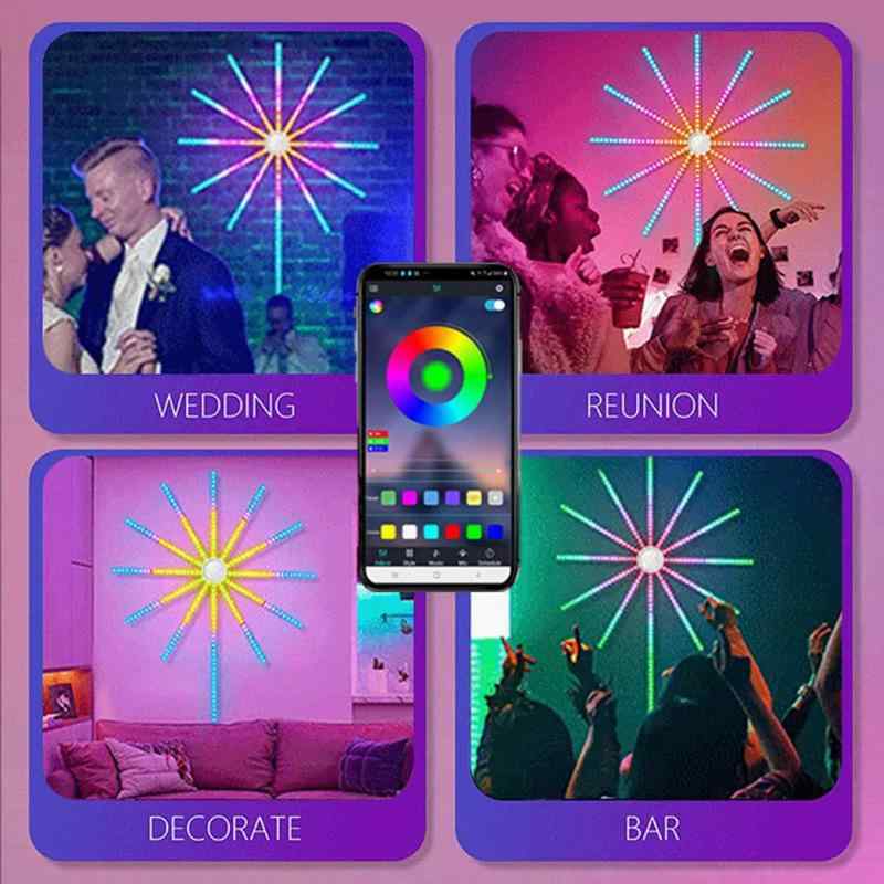 LEDイルミネーションライト 新年装飾ライト Bluetooth APP制御 サウンドセンサー 雰囲気作り クリスマス パーティー イベント