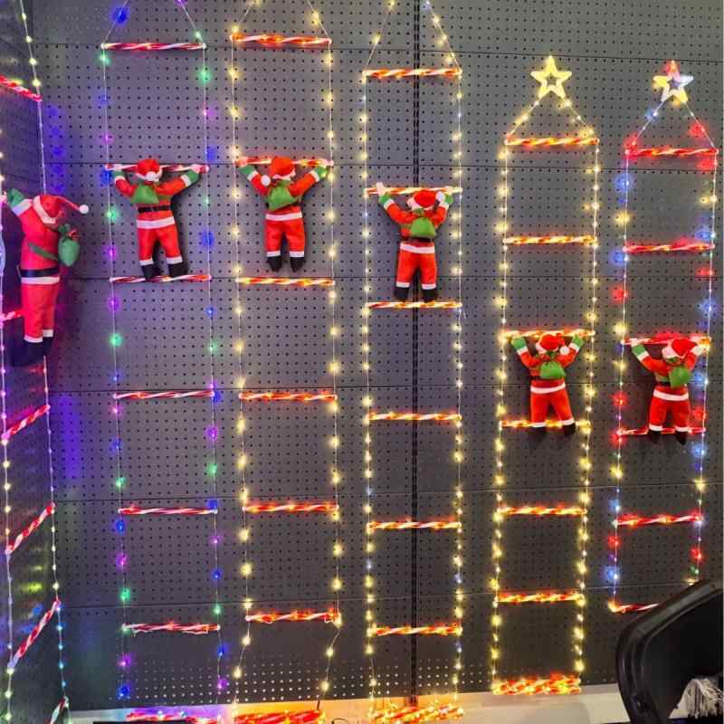 イルミネーション ライト クリスマス 飾り 五角星 LED 防水 屋外 階段 装飾 イベント パーティー