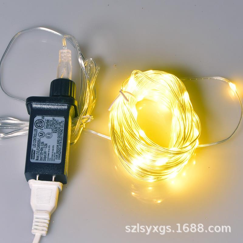 LED イルミネーションライト ソーラー ストリングライト 24V 低電圧 LEDライト 皮線 ケーブル 屋外 防水 星空 ライト アップ 装飾 照明 リモコン付き