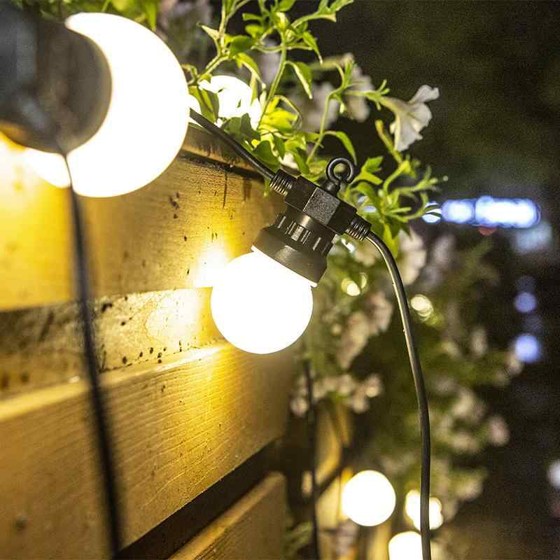 ソーラーライト G50 LED電球 ストリングライト イルミネーションライト キャンプ テント オーナメント ..