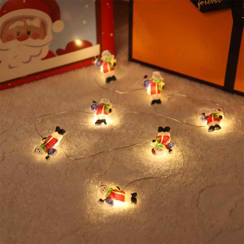 LED イルミネーション ライト クリスマスツリー 雪だるま オーナメント 電飾 飾り ガーランド 室内 室外 イベント パーティー 雰囲気 暖色