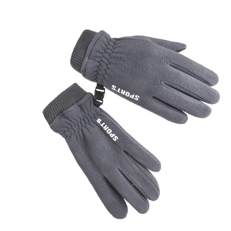 手袋 男性用 防寒手袋 防風 グローブ アウトドア サイクリング スポーツ タッチパネル対応 裏起毛 大均码 ポリエステル ブラック グレー ピンク系