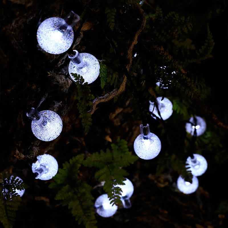 ガーデンライト レディース メンズ 兼用 太陽光発電 バブルボール LED イルミネーション ライト 庭 暖色 マルチカラー ホワイト ブルー クリスタルボール...