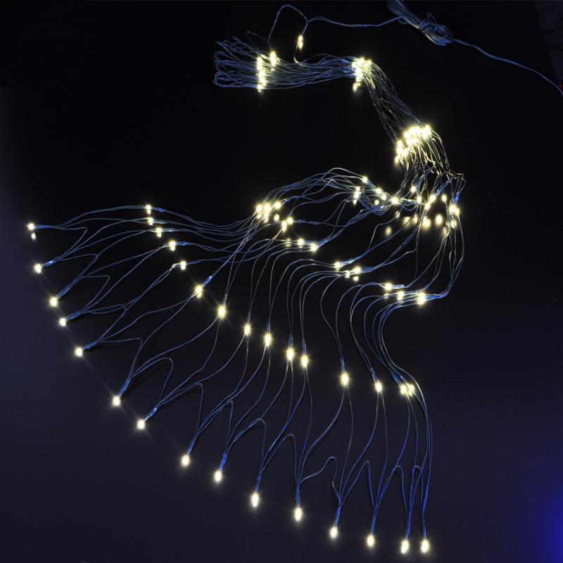 イルミネーションライト LED ネットライト クリスマス 庭 暖白 正白 ブルー カラフル ホテル バー 公園(x10)