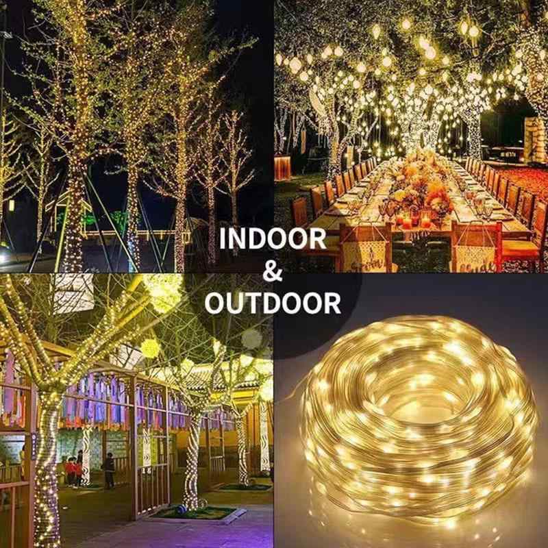 イルミネーションライト USB給電 LED ストリングライト 音声制御 APP制御 100球 200球 RGB 幻彩 皮线 屋内 屋外 クリスマス デコレーション