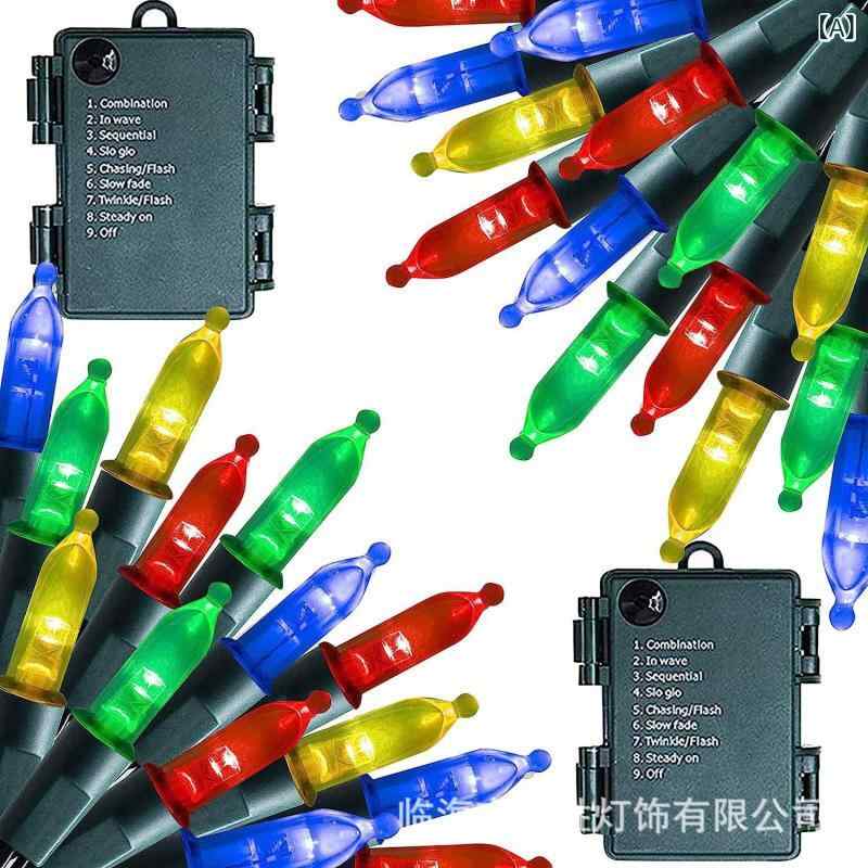 イルミネーションライト 電池式 防水 LEDライト クリスマス 飾り 庭 部屋 ガーデンライト パーティー イベント 彩色