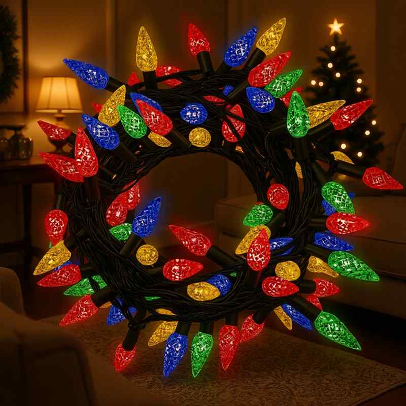 ガーデンライト LED ストリングライト いちご型 イルミネーションライト 防水 電飾 クリスマス 結婚式 パーティー イベント 庭 玄関 照明 彩色 暖色 ホワイト