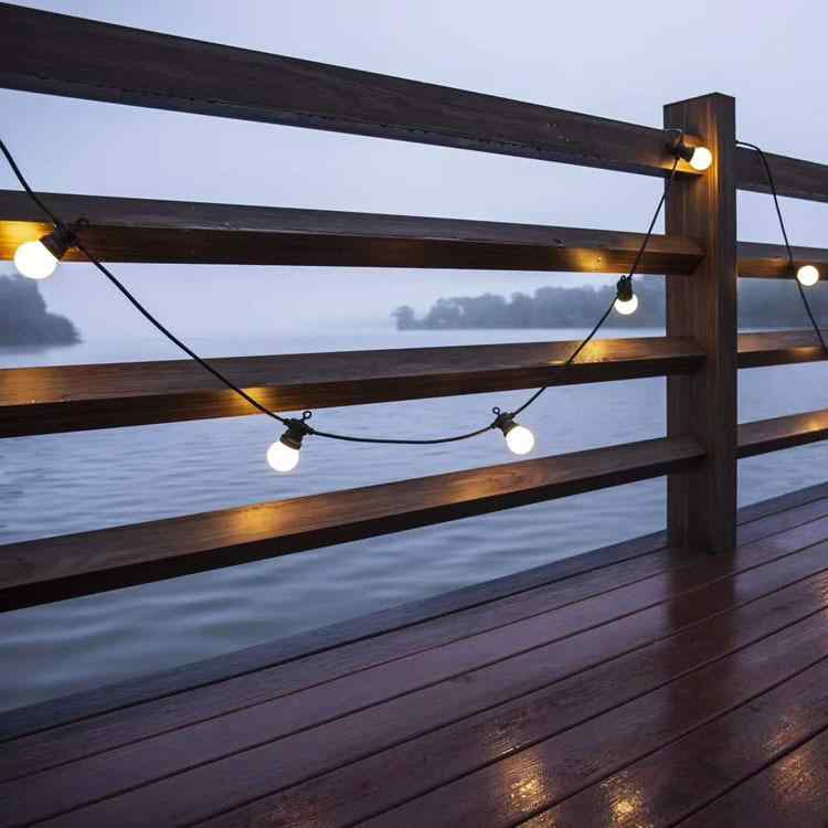 LED ガーデンライト 防水 イルミネーションライト ストリングライト 丸形 暖色 白色 低電圧 クリスマス 結婚式 庭 飾り