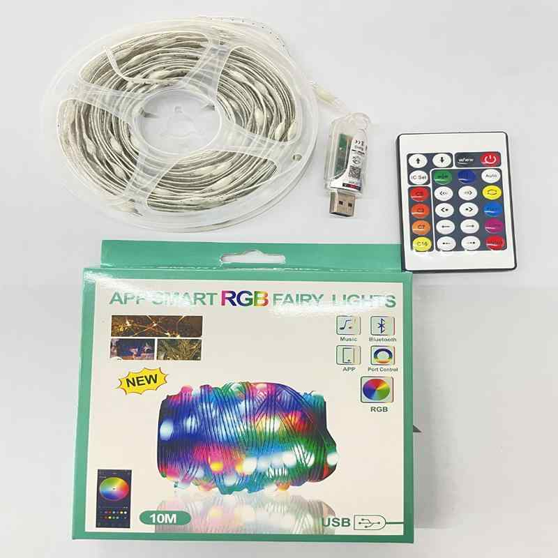 LED イルミネーションライト USB 電飾 ストリングライト 防水 クリスマス 結婚式 パーティー イベント 装飾 リモコン付き