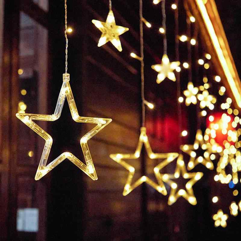 ガーデンライト レディース メンズ 星 月 LED イルミネーション ライト クリスマス 庭 暖色 彩色 ソーラー 電飾