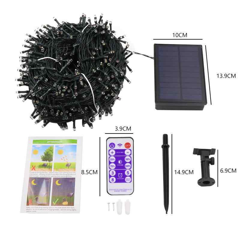 ソーラーライト LED イルミネーションライト 屋外 防水 リモコン付き ガーデンライト 庭 玄関 照明 飾り付け ブルー ホワイト カラフル 暖白