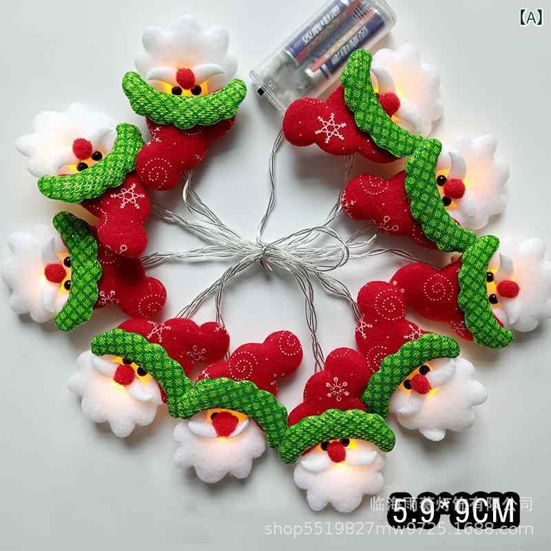クリスマス ライト イルミネーション LED 雪だるま クリスマスツリー 飾り ライト 電池式 室内 ガーデン