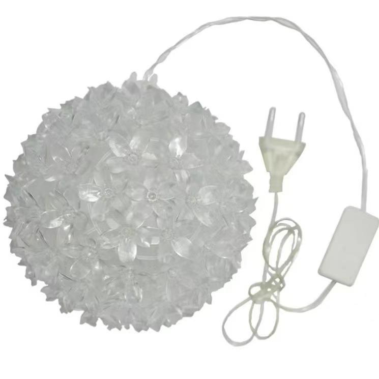 LED イルミネーションライト 桜モチーフ ボール型 ガーランドライト 暖白色 マルチカラー ヨーロッパ規格 電飾 屋外装飾 キャンプ テント デコレーション イベント パーティー