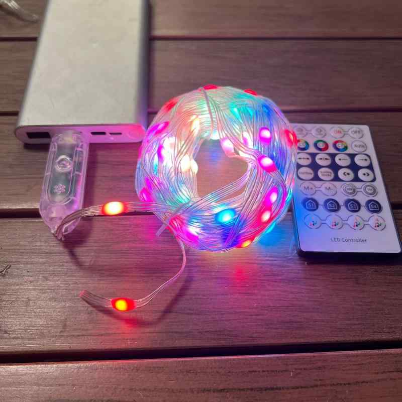 イルミネーションライト RGB 幻彩 LED ストリングライト Bluetooth APP制御 クリスマス ハロウィン パーティー イベント デコレーション(x5)