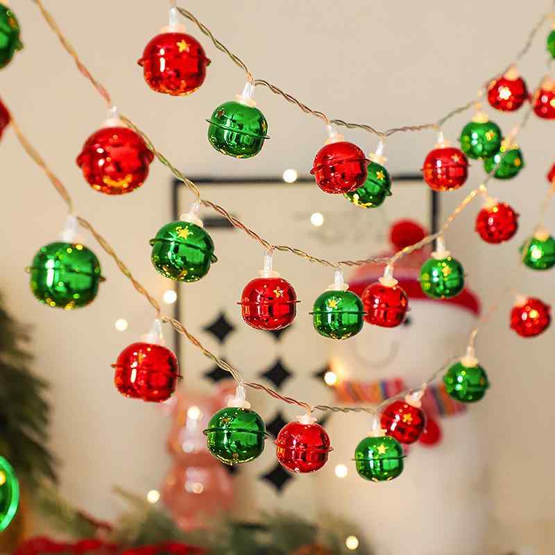 イルミネーションライト LED 雪の結晶 ベル クリスマス 飾り ライト クリスマスツリー 窓 デコレーション 電池式