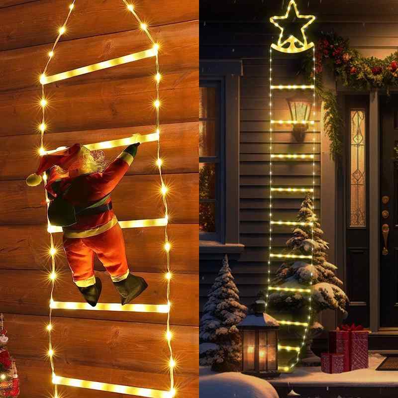 LED イルミネーションライト 階段 星型 ガーデンライト 屋外 防水 パーティー クリスマス 飾り 暖白 ホワイト マルチカラー