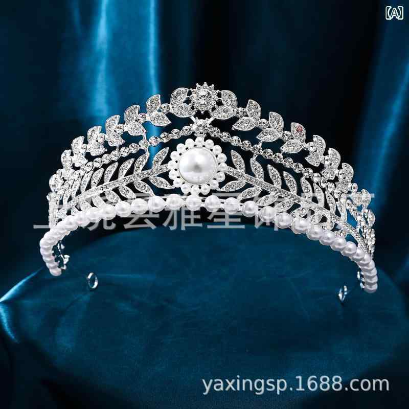 ヘアアクセサリー レディース ブライダル ティアラ クラウン ジルコニア シルバー プリンセス ウエディング 結婚式 披露宴 パーティー イベント 発表会 ゴージャス エレガント(x2)