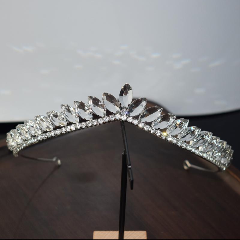 ティアラ ブライダル レディース ウェディング 結婚式 披露宴 パーティー 舞台 ステージ 撮影 silver ジルコニア(x2)