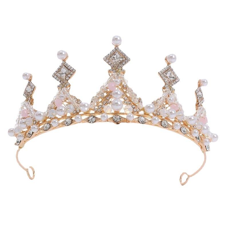 ヘアアクセサリー キッズ ティアラ 子供用 髪飾り ウェディング 結婚式 発表会 パーティー 写真撮影 ギフト かわいい ラインストーン 合金 エレガント 上品...