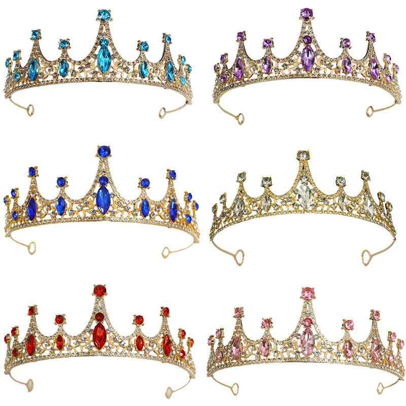 ヘアアクセサリー レディース ブライダル 髪飾り 結婚式 ウェディング ティアラ クラウン カチューシャ ラインストーン 合金 エレガント 上品 かわいい シルバー ゴールド ローズゴールド ブルー ピンク レッド 水色 パープル グリーン イベント パ