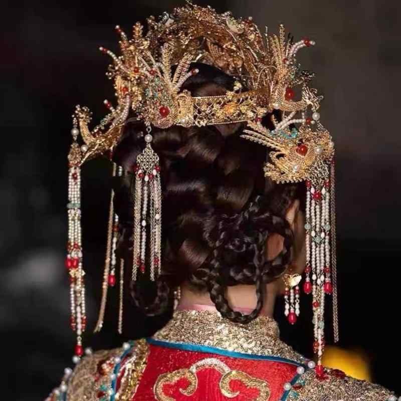 髪飾り レディース 皇后 皇冠 白水晶 結婚式 披露宴 ウェディング ブライダル 花嫁 豪華 ゴージャス エレガント