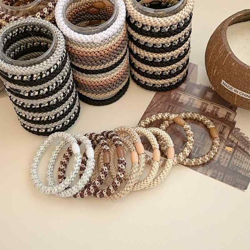 ヘアゴム レディース 高弾力 髪留め ヘアアクセサリー 髪飾り 黒 ブラック ブラウン グレー ベージュ系 15個セット まとめ髪 おしゃれ かわいい ファッシ...