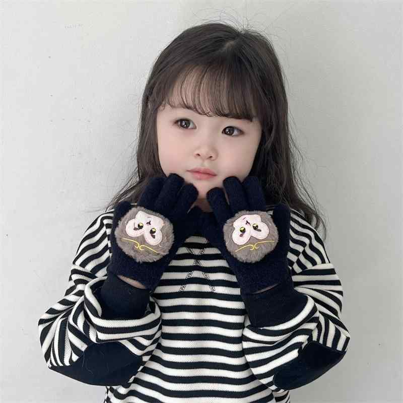 手袋 キッズ ベビー 冬用手袋 かわいい カートーン 黒悟空 男の子 女の子 防風 ミトン 手袋 1歳 2歳 3..