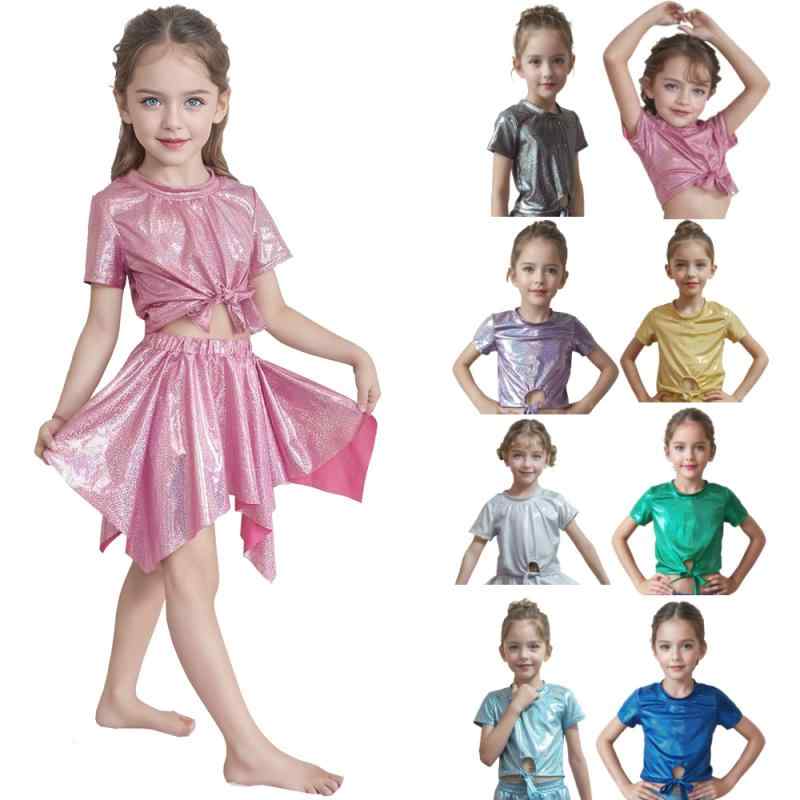 子供用ダンス衣装 多色 舞台衣装 民族舞踊 演出服 100 110 120 130 140 150 160 ホワイト ゴールド レ..