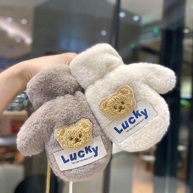 手袋 子供用 秋冬 防寒 グローブ ミトン 裏起毛 かわいい ベビー キッズ 男の子 女の子 1歳 2歳 3歳 4..