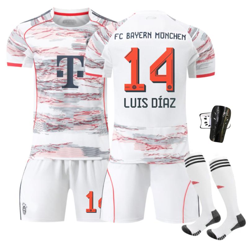 サッカーユニフォーム 子供用 男性用 ポリエステル ストライプ柄 スポーツウェア 上下セット ソックス付き(x2)