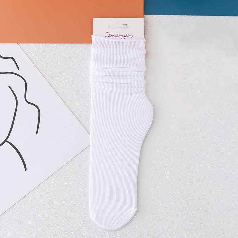 靴下 キッズ 子供 兼用 堆堆ソックス カラフル コットン カジュアル 無地 パステルカラー 蛍光色 大人 ..