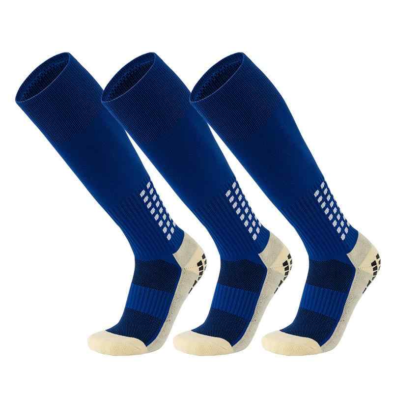 靴下 男女兼用 サッカー ソックス 厚手 パイル 滑り止め スポーツ ハイソックス 高機能 ポリエステル ..