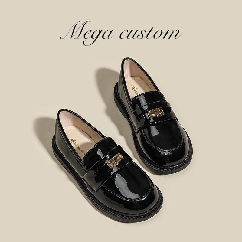 子供靴 ローファー 女の子 キッズ レトロ コイン付き スリッポン ラウンドトゥ フォーマル 超繊維 橡胶..