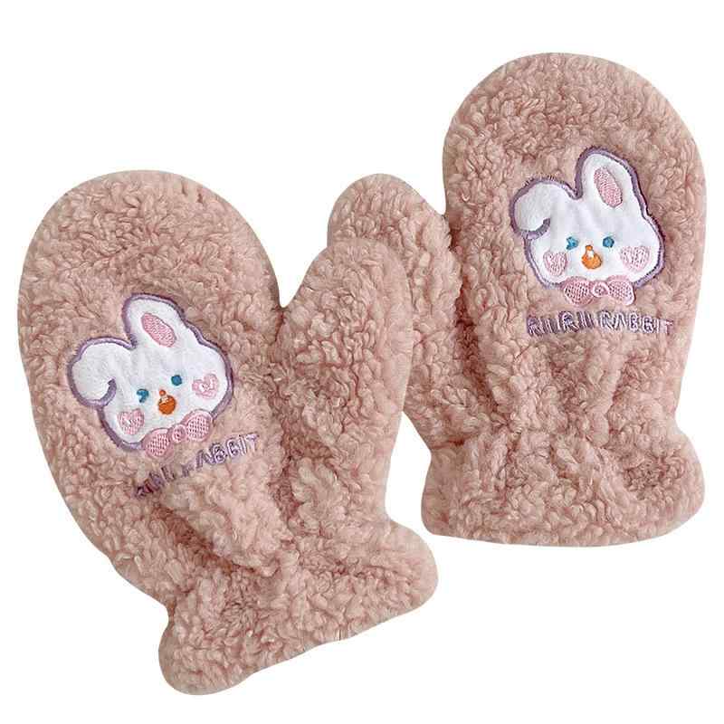 手袋 レディース 冬用手袋 かわいい 動物柄 裏起毛 防寒 防風 バイク 自転車 グローブ スマホ対応 白色..