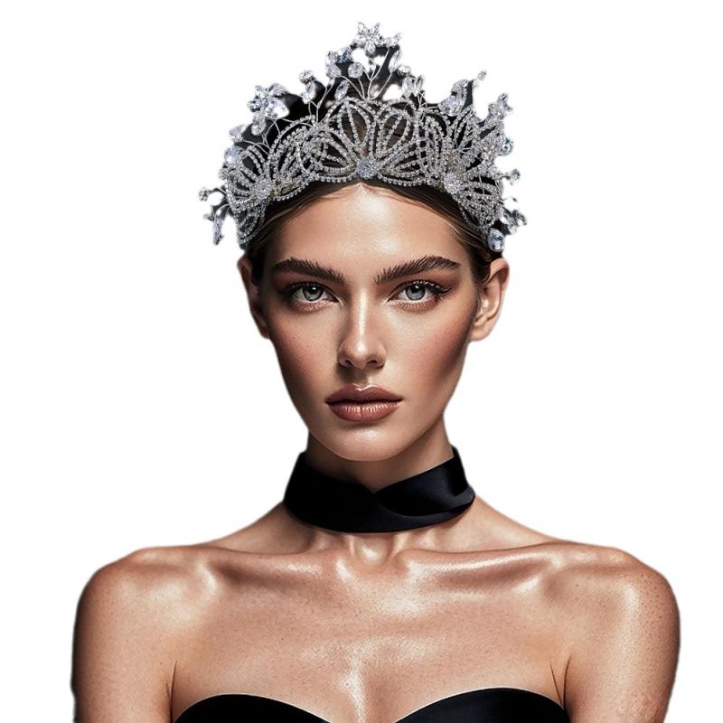 ヘアアクセサリー レディース ブライダル 水滴 ジルコニア ティアラ カチューシャ 舞台 発表会 シルバー ウェディング 結婚式 パーティー 二次会 ゴージャス...