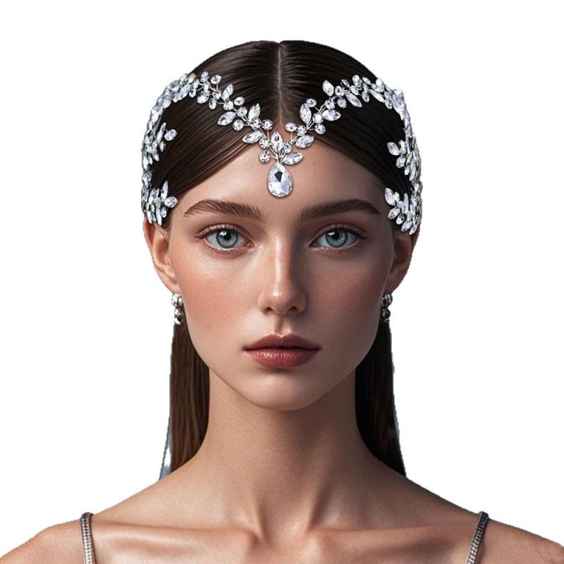 ヘアアクセサリー レディース 髪飾り ウェディング ヘッドドレス ラインストーン ティアラ 結婚式 パー..